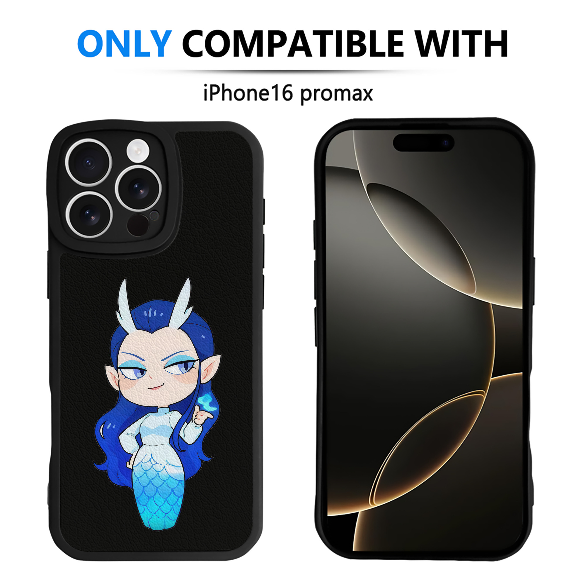 （画像用） Ne Zha 2 ナタ 魔童の大暴れ 【iPhone 16シリーズ対応】シリコンスマホケース（レザー調） 材質：シリコン